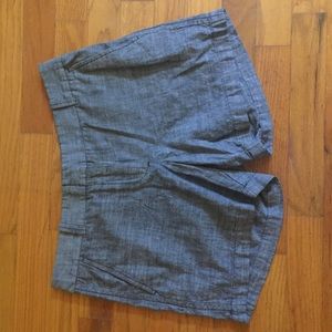 Charcoal oxford shorts by J. Crew.